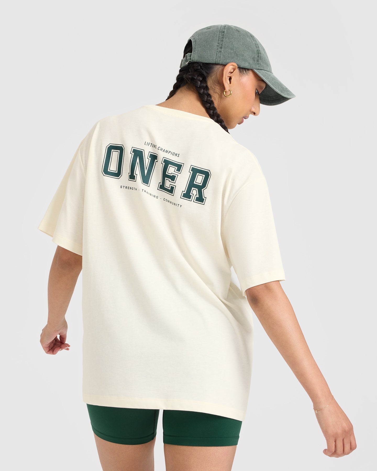 Classic Oversized Lightweight T-Shirt with Printed Logo | Off White - Image 2