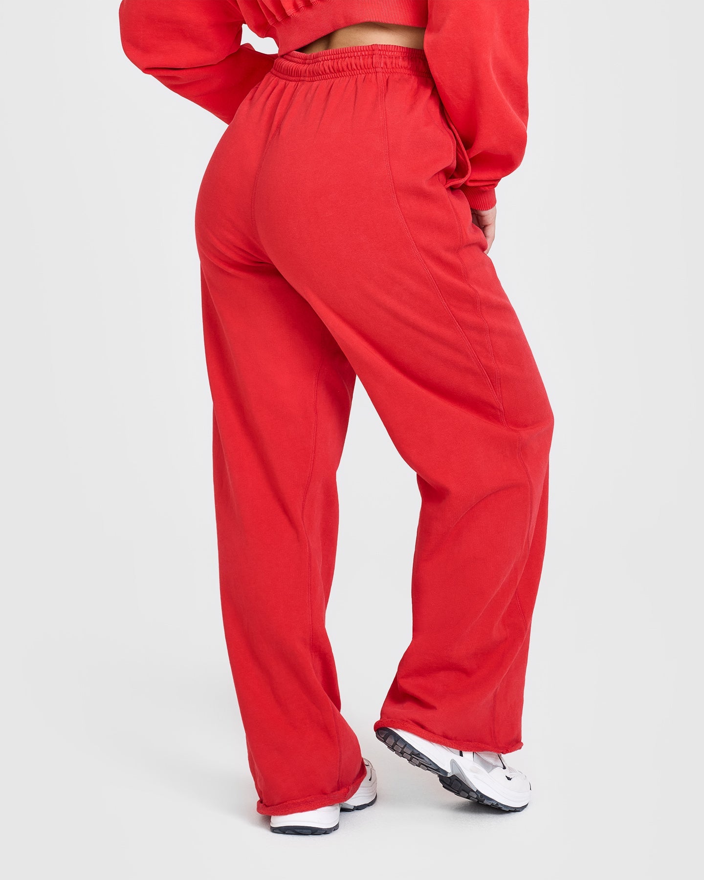 Raw Lounge Wide Leg Joggers with Graphic | Muscle Mommy Red - Image 2