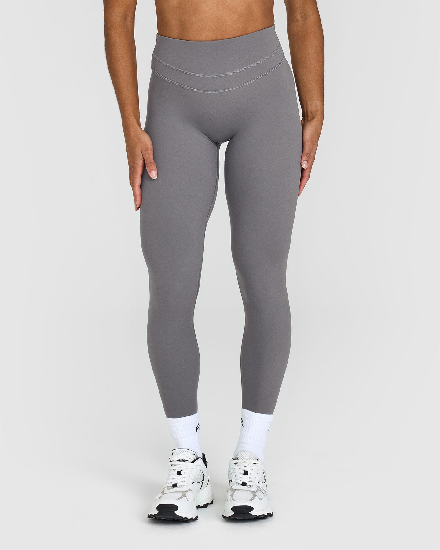 UnifiedMove High Waisted Leggings | Ash Grey
