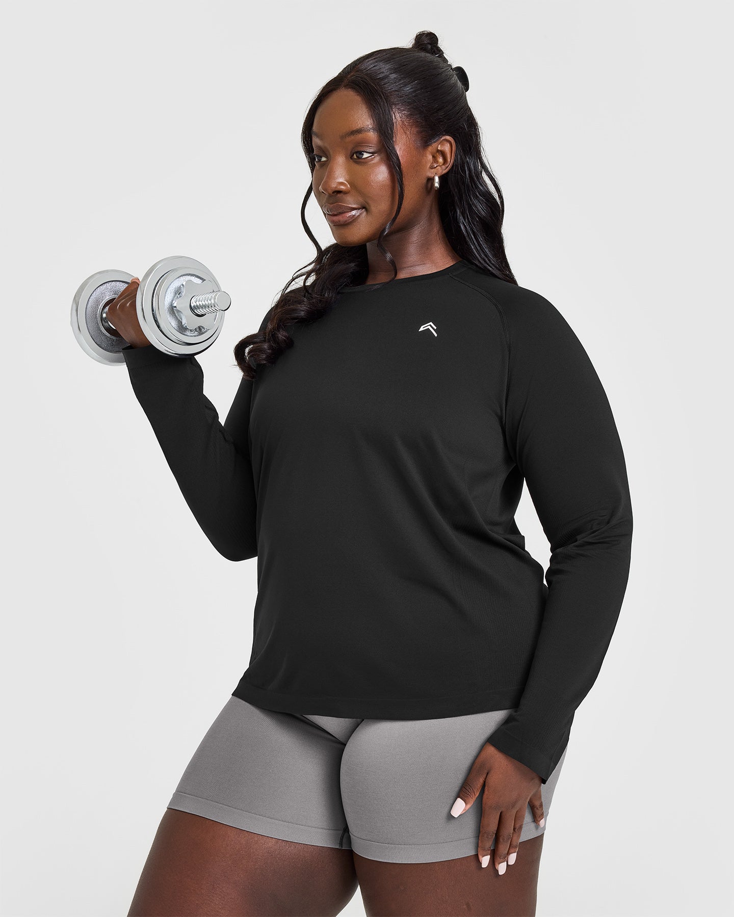 Go To Seamless Loose Long Sleeve Top | Black - Image 6