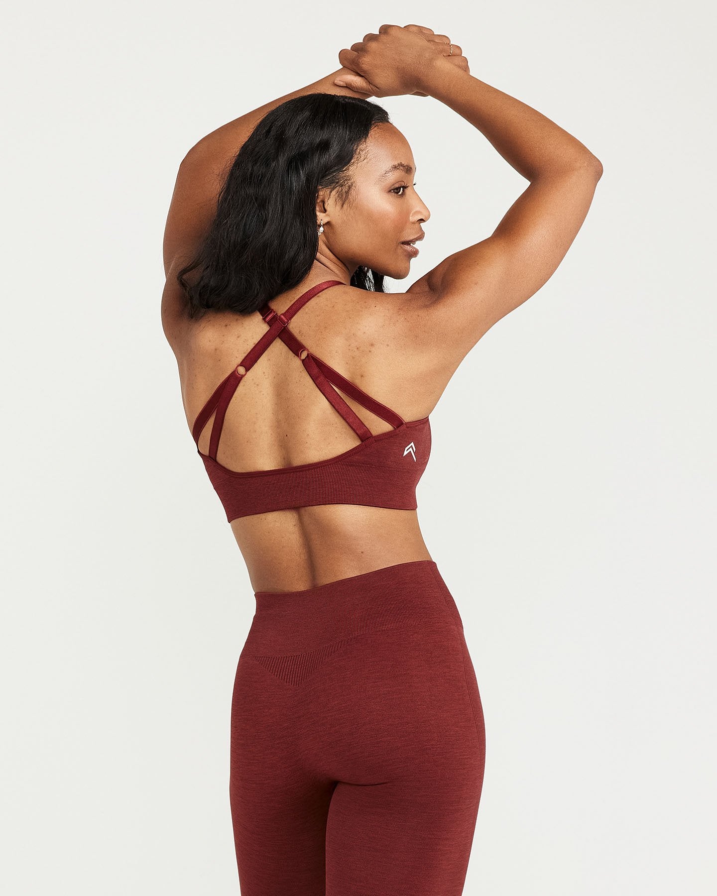 Classic Seamless Sports Bra | Rosewood Marl - Image 4