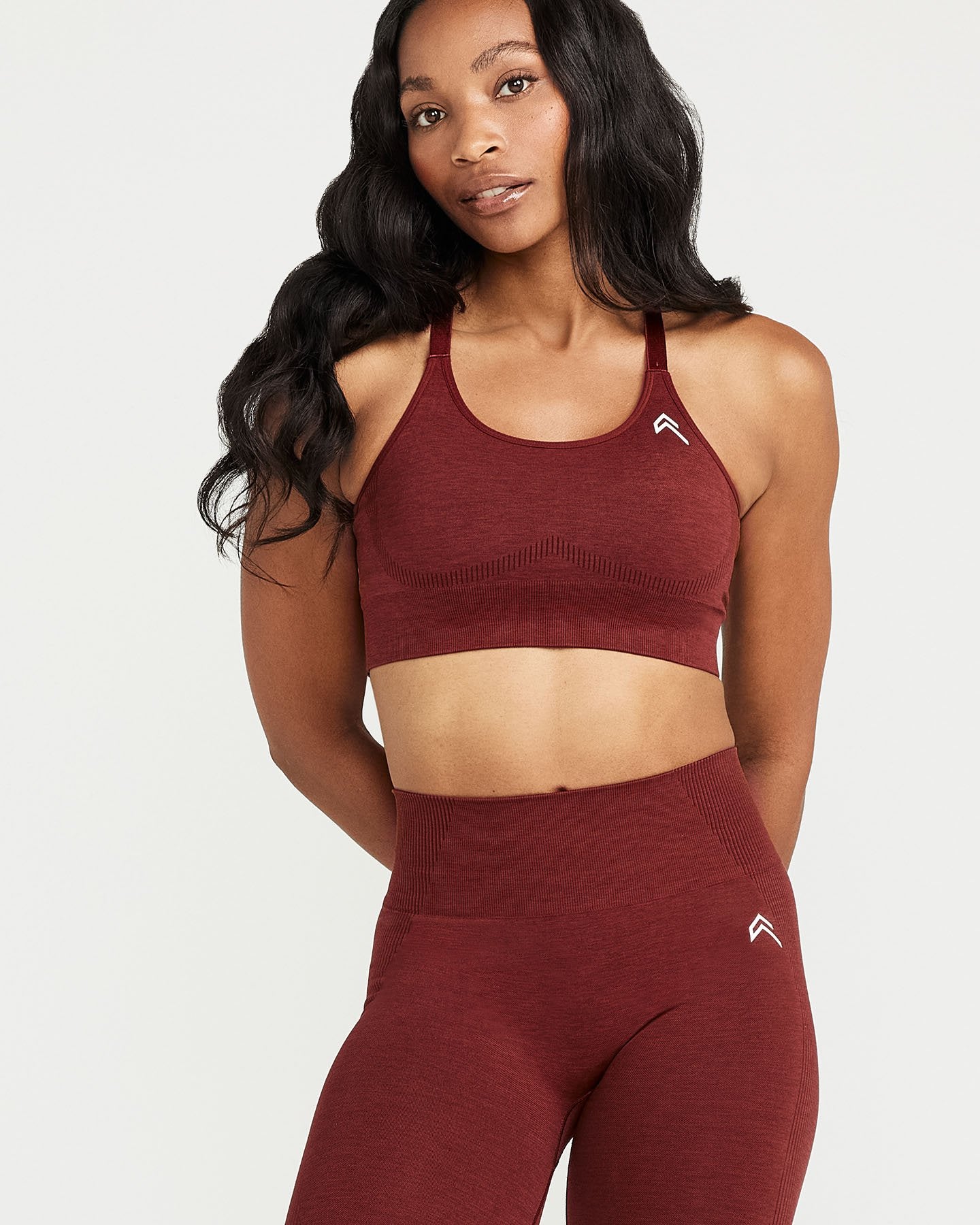Classic Seamless Sports Bra | Rosewood Marl - Image 6