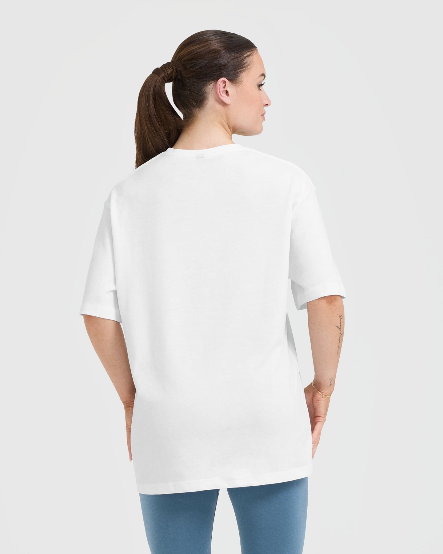 Classic Oner Graphic Oversized Lightweight T-Shirt | White - Image 2