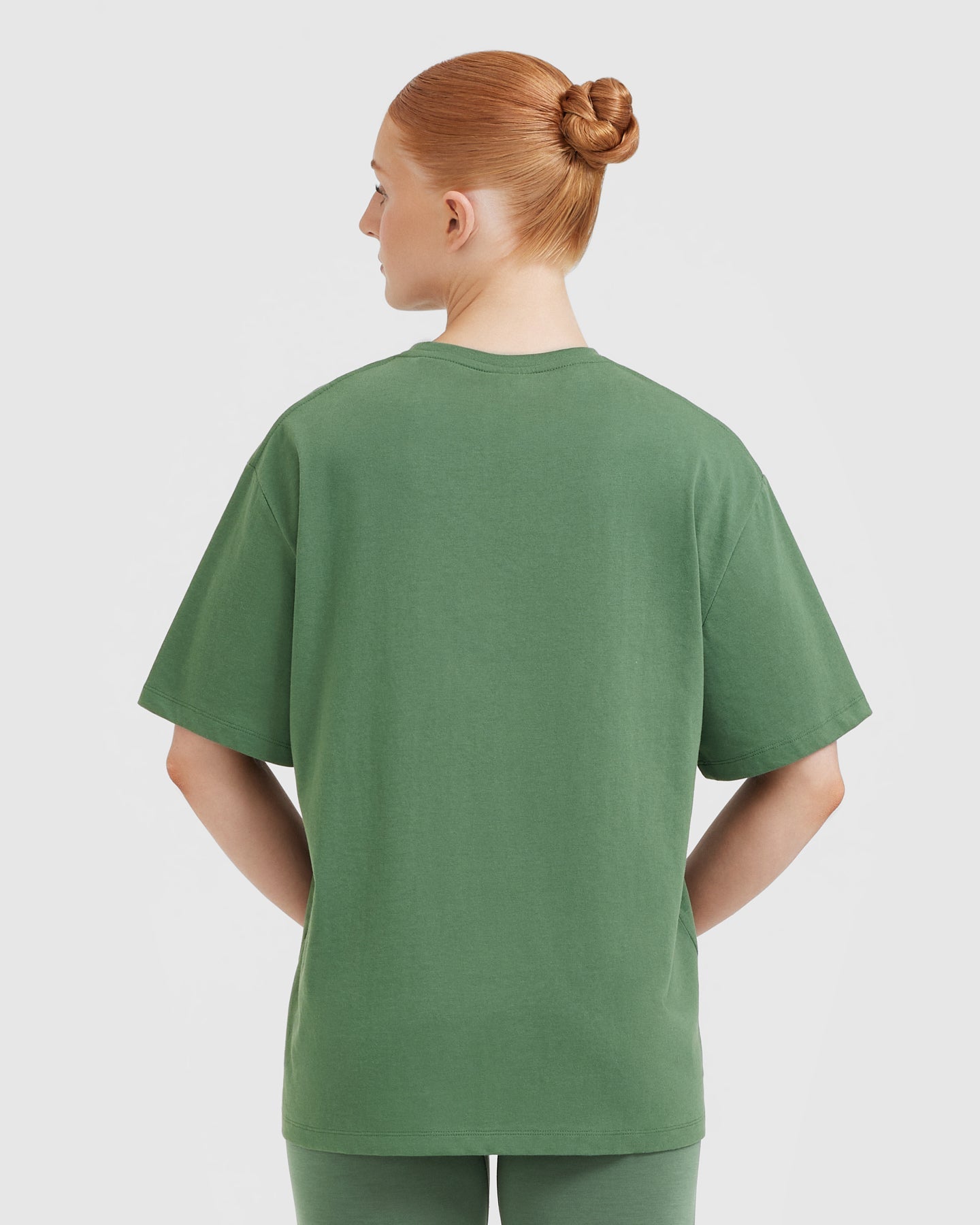 Classic Oversized Lightweight T-Shirt | Forest Green - Image 2