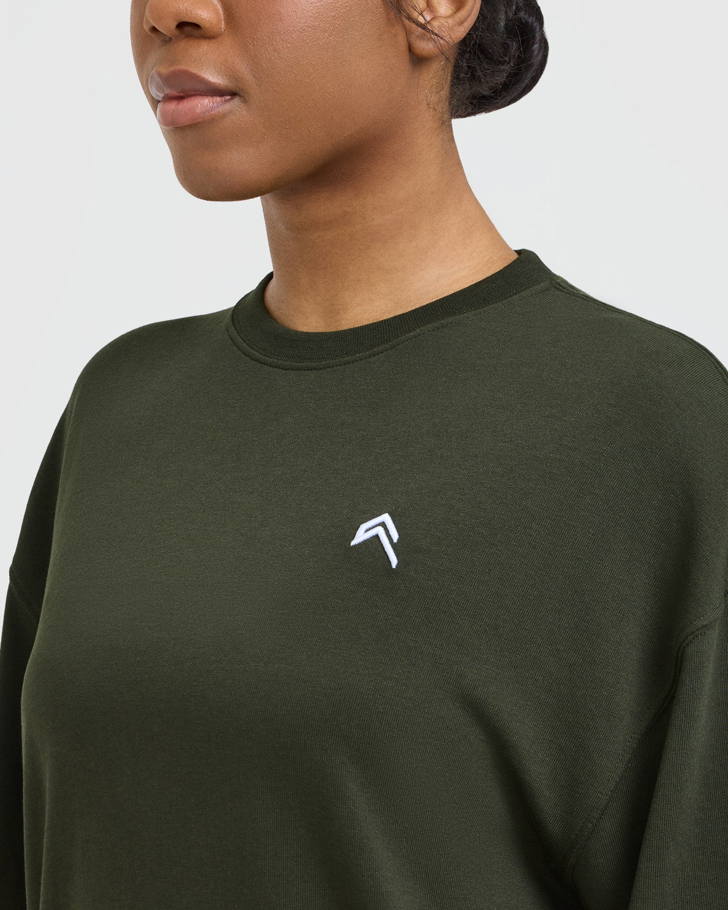 Classic Oversized Longline T-Shirt | Khaki - Image 4
