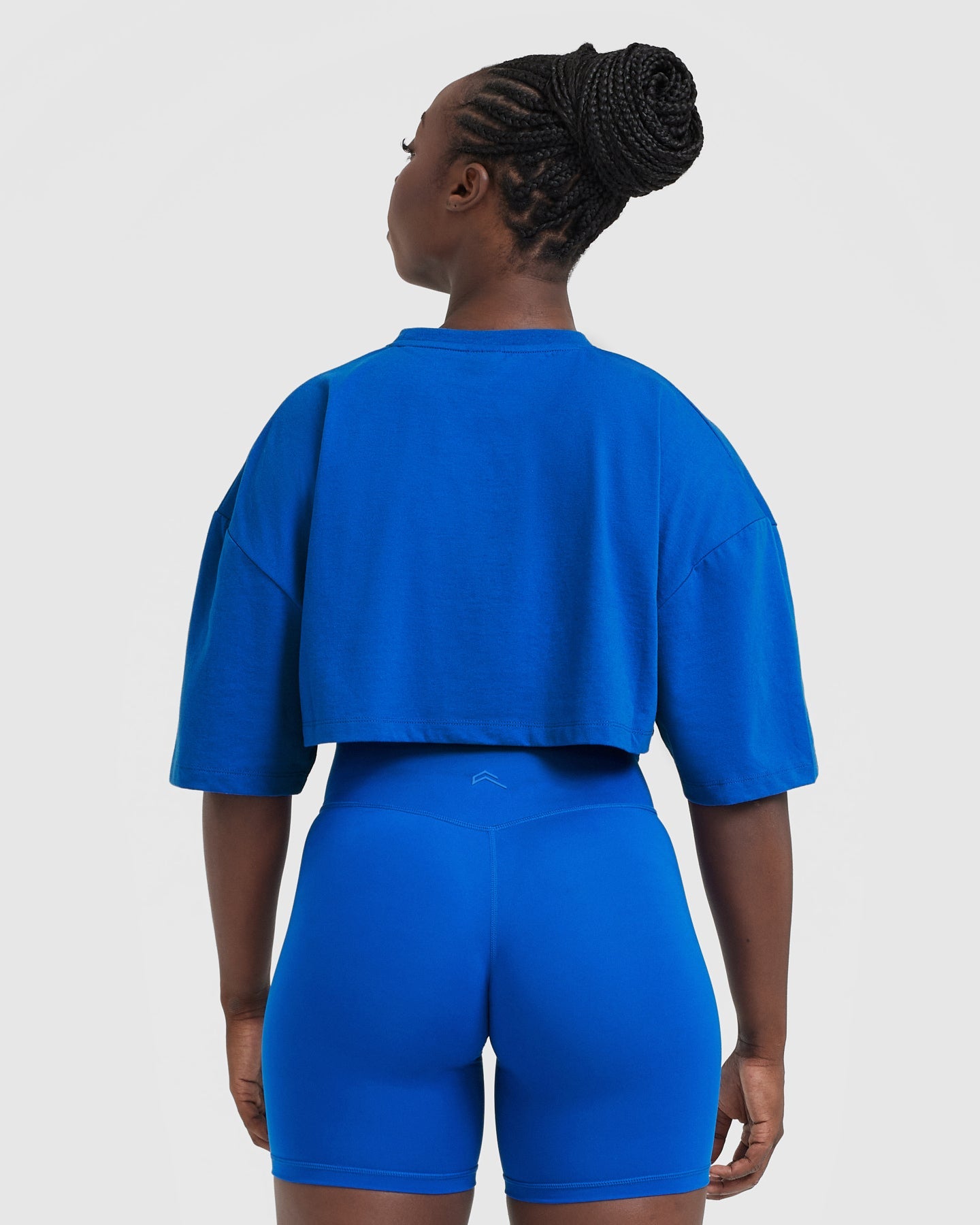 Classic Relaxed Crop Lightweight T-Shirt | Cobalt - Image 2