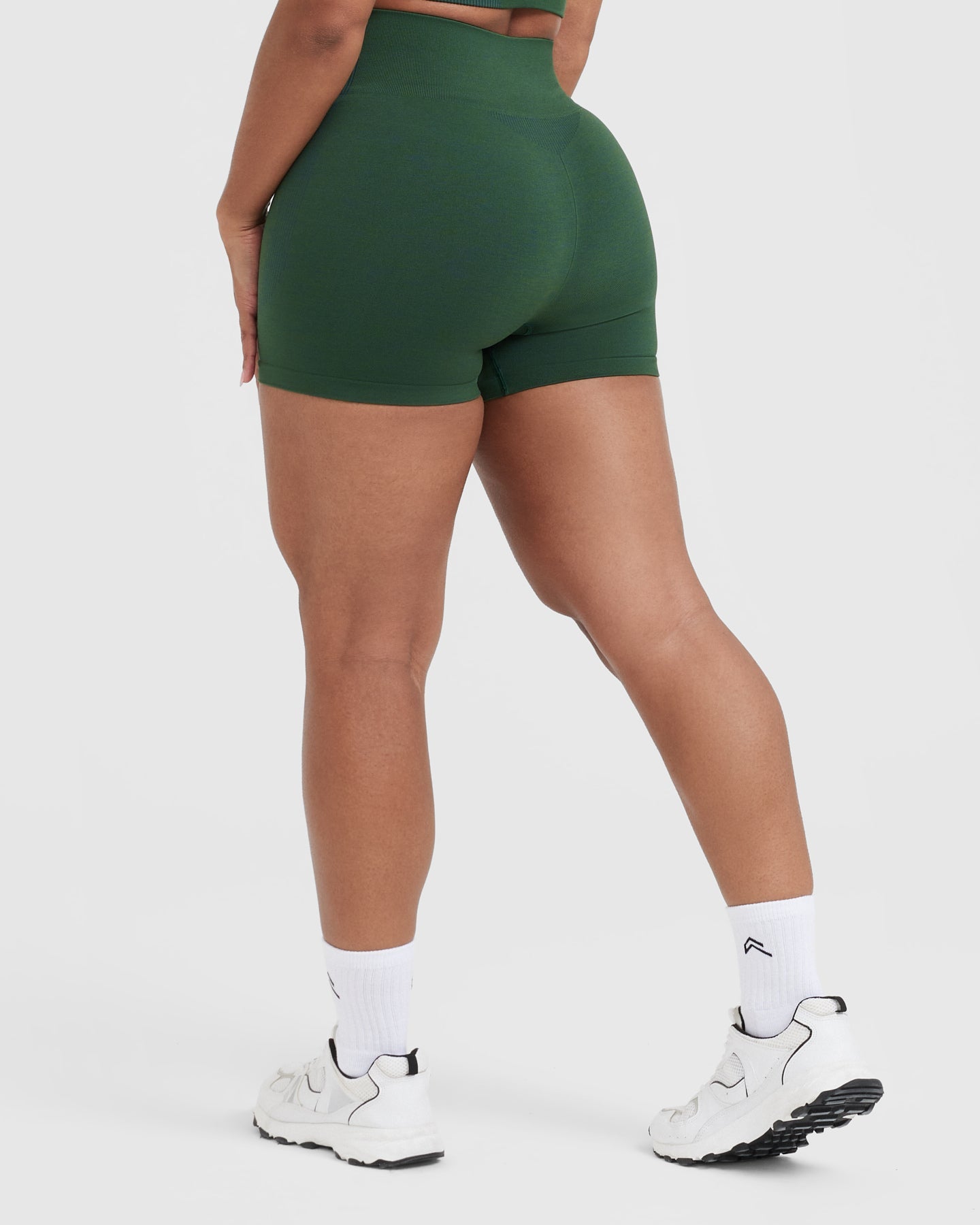 Classic Seamless 2.0 Booty Shorts | Evergreen Marl - Image 2