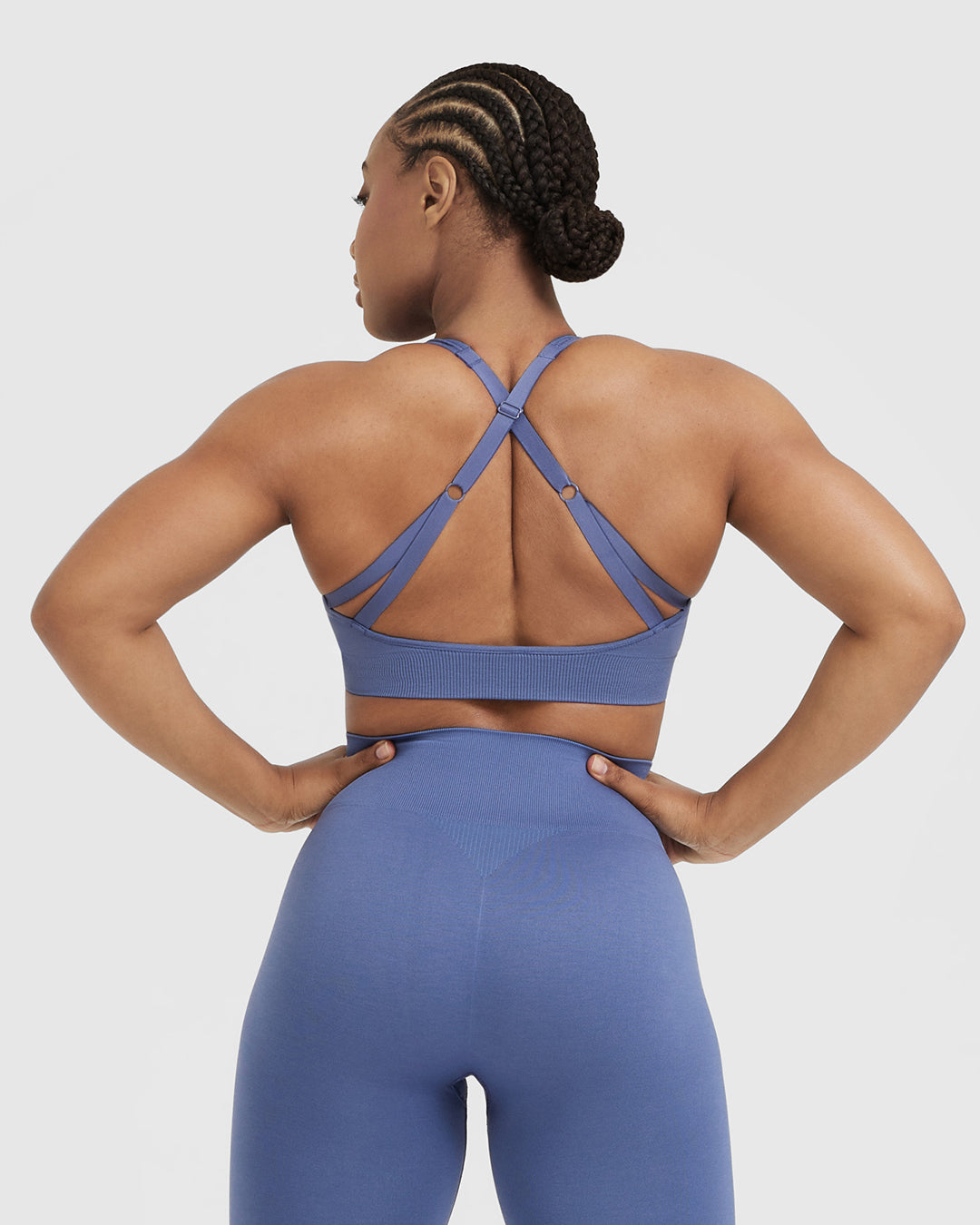 Classic Seamless 2.0 Bralette | Slate Blue Marl - Image 2