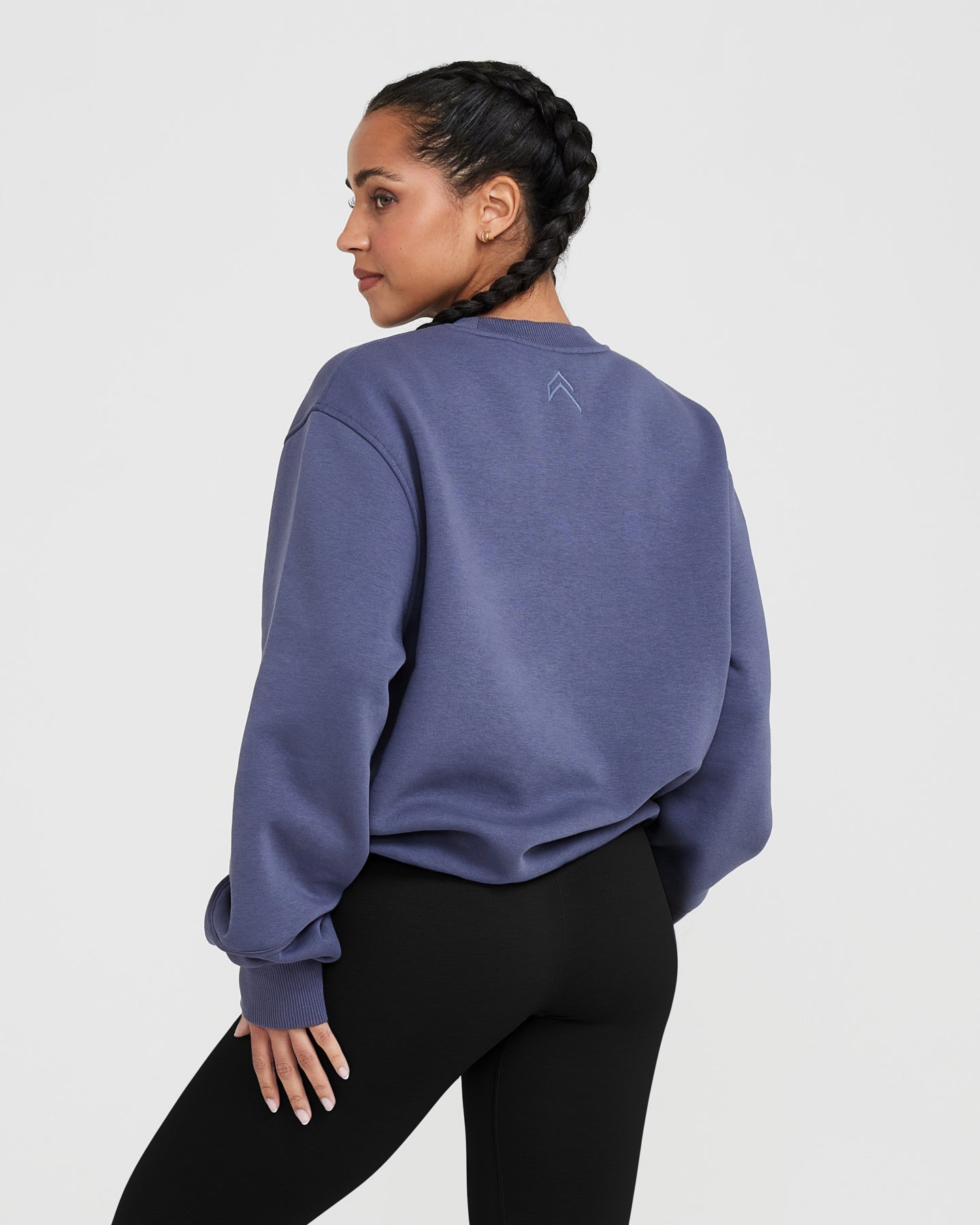 Classic Lounge Oversized Crew Neck | Slate Blue - Image 2