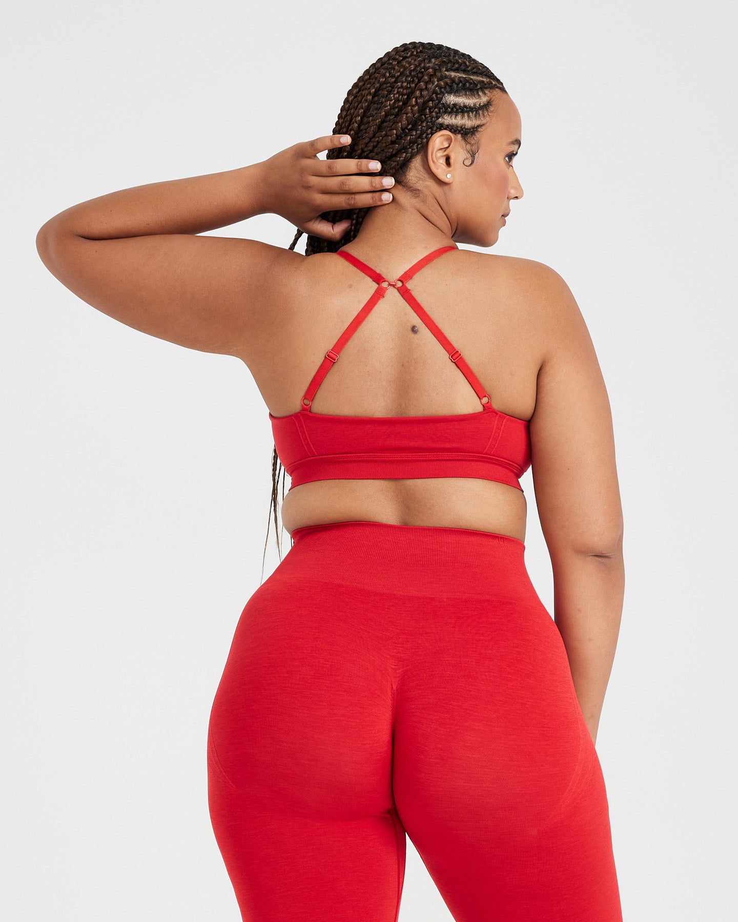 EffortlessLift Micro Bralette with White Logo | Spicy Red - Image 2