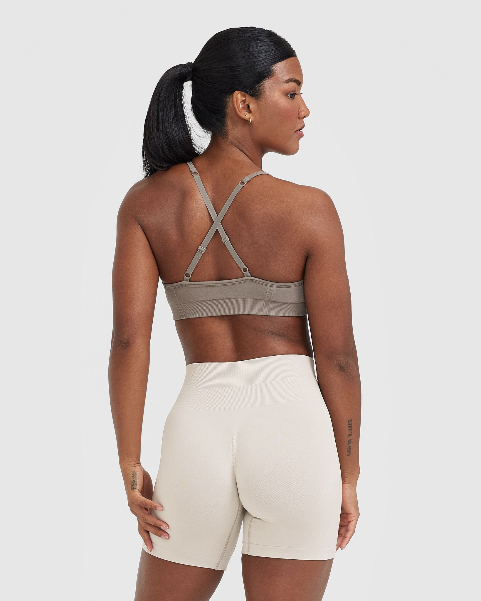 EffortlessLift Strappy Bralette with White Logo | Minky - Image 2