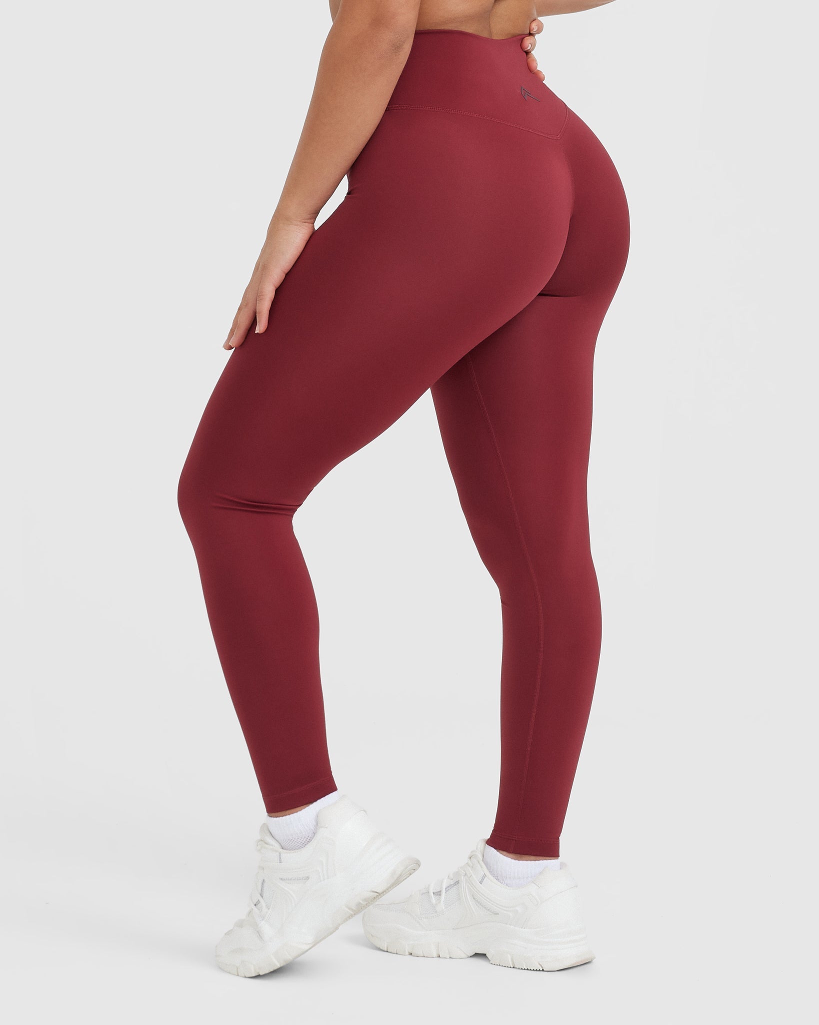 Timeless High Waisted Leggings | Burnt Cherry - Image 2