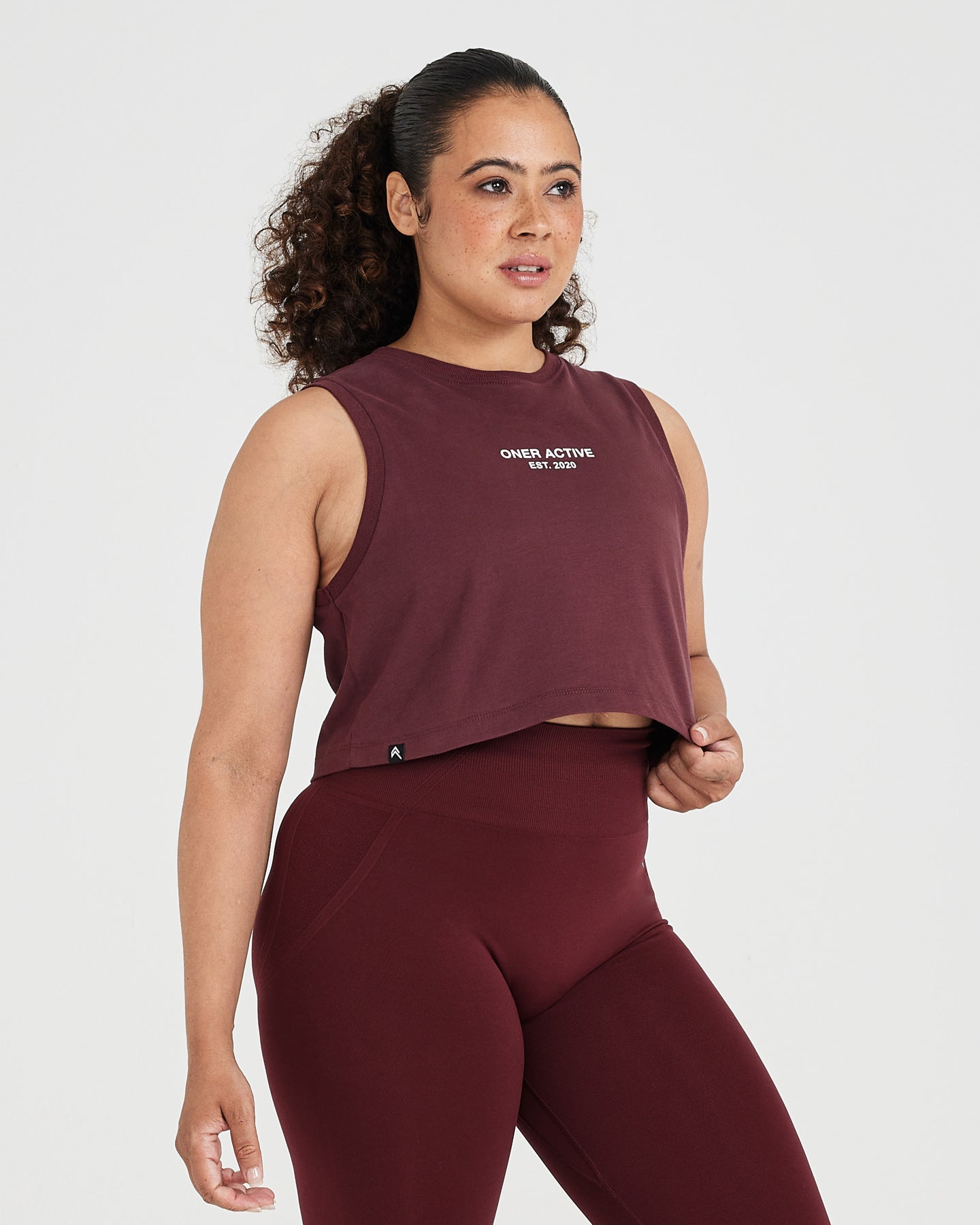 Graphic Jersey Tank | Washed Rosewood - Image 3