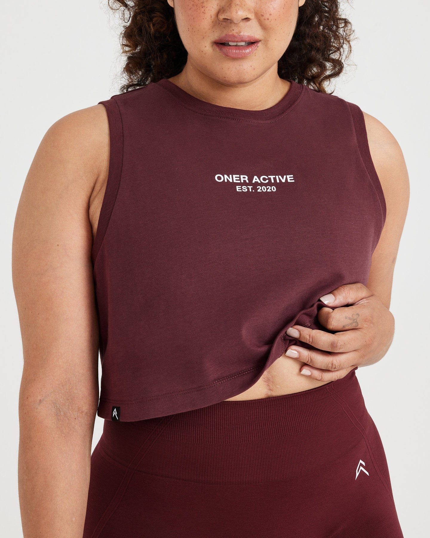 Graphic Jersey Tank | Washed Rosewood - Image 4