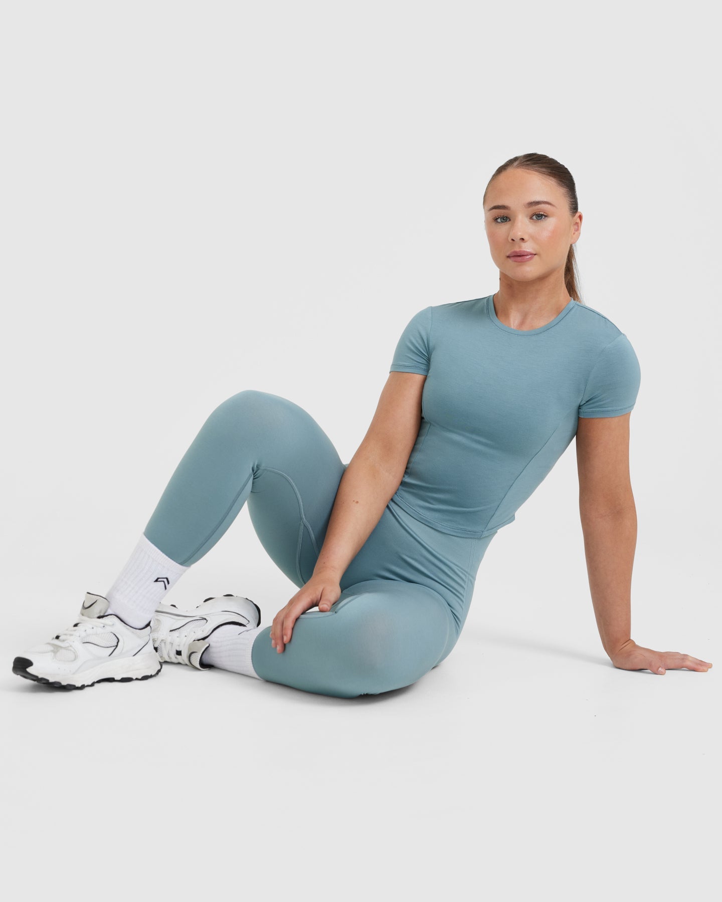 Mellow Soft Mid Short Sleeve T-Shirt | Steel Blue - Image 6