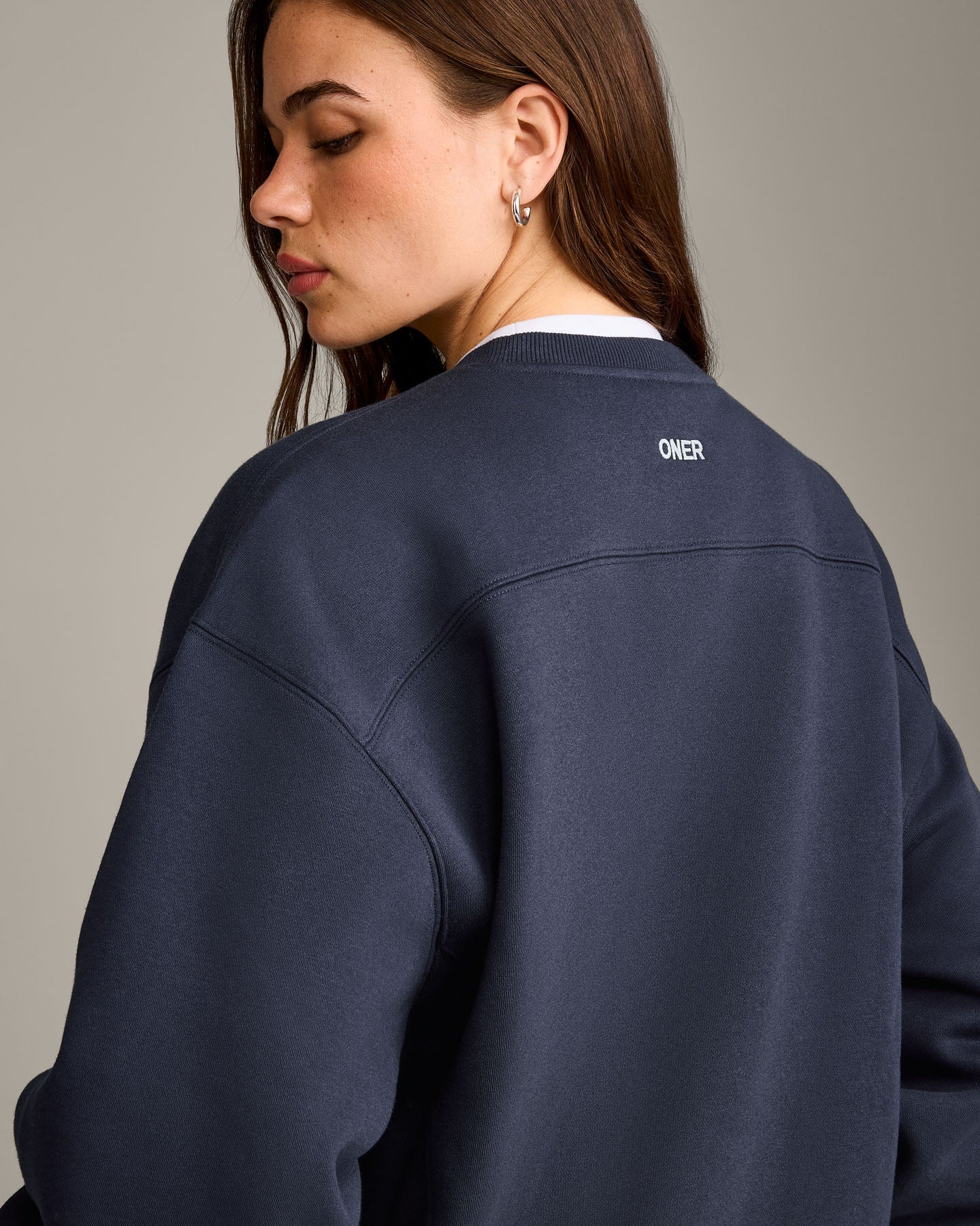 Foundations Cosy Crew Neck Sweatshirt | True Blue - Image 4