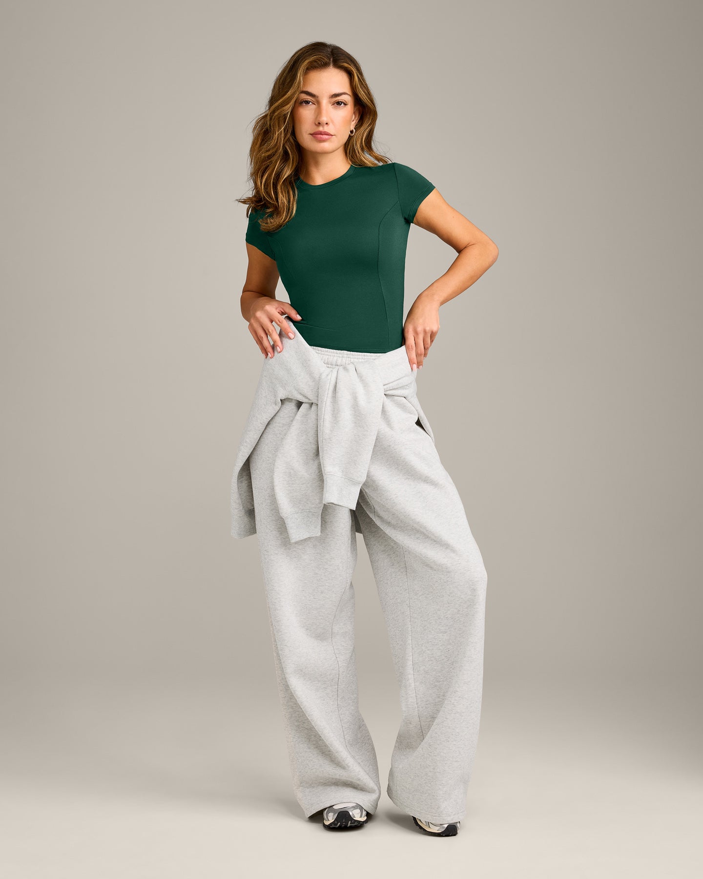 Mellow Motion Crew Neck Top | Racing Green - Image 3