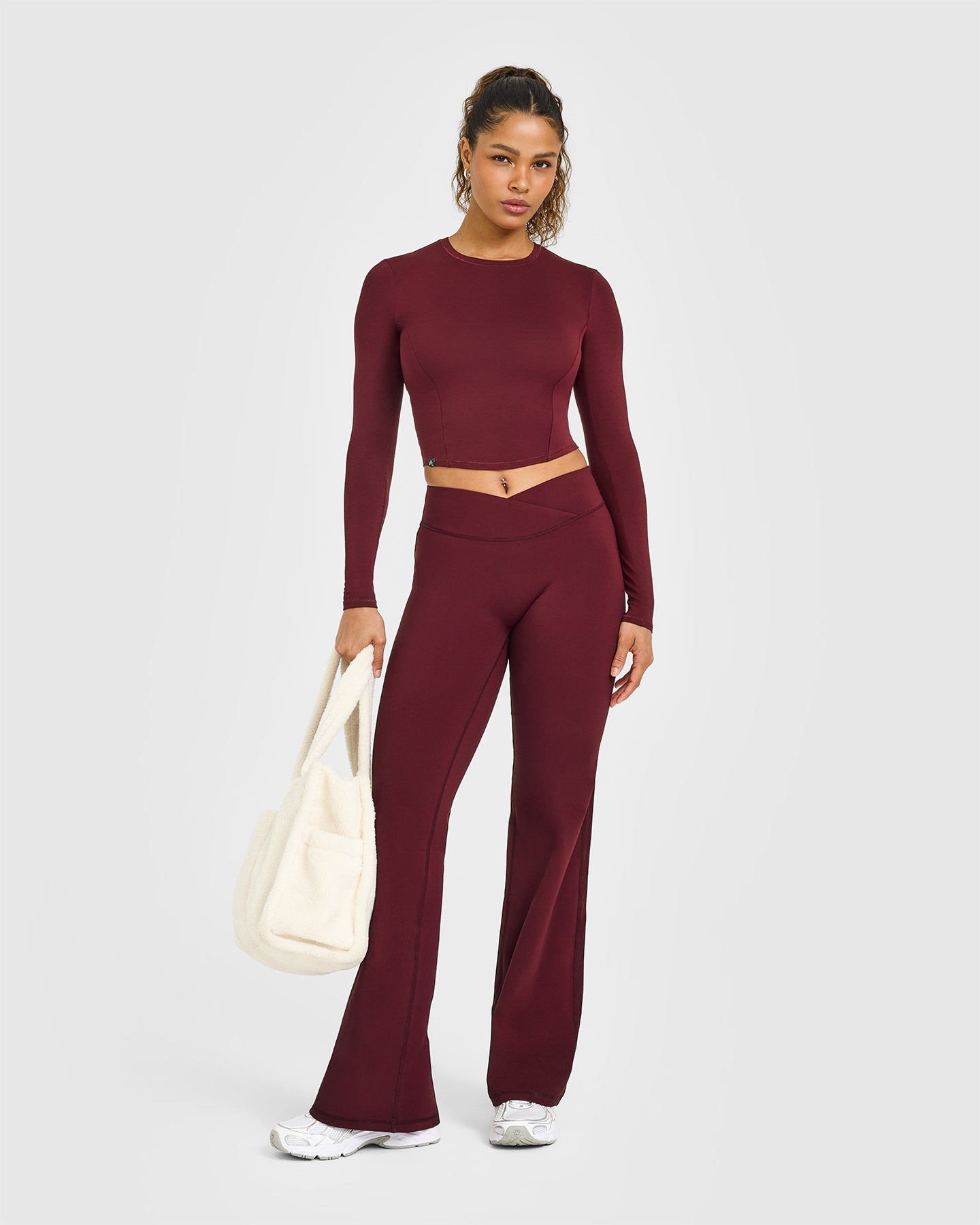 Alternative view of Mellow Soft Mid Long Sleeve Top | Rosewood