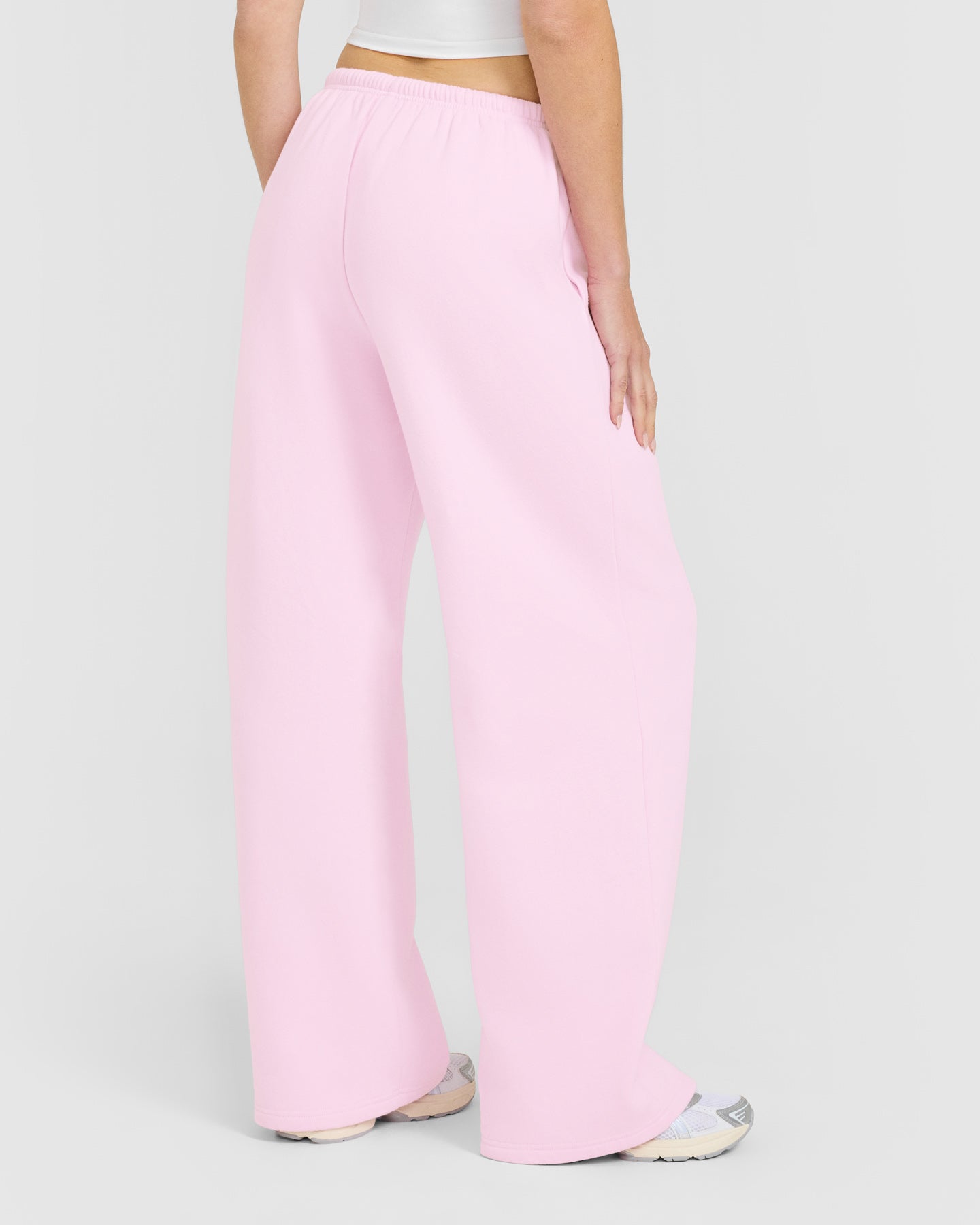 Mid Weight Relaxed Straight Leg Joggers | Chalk Pink - Image 2