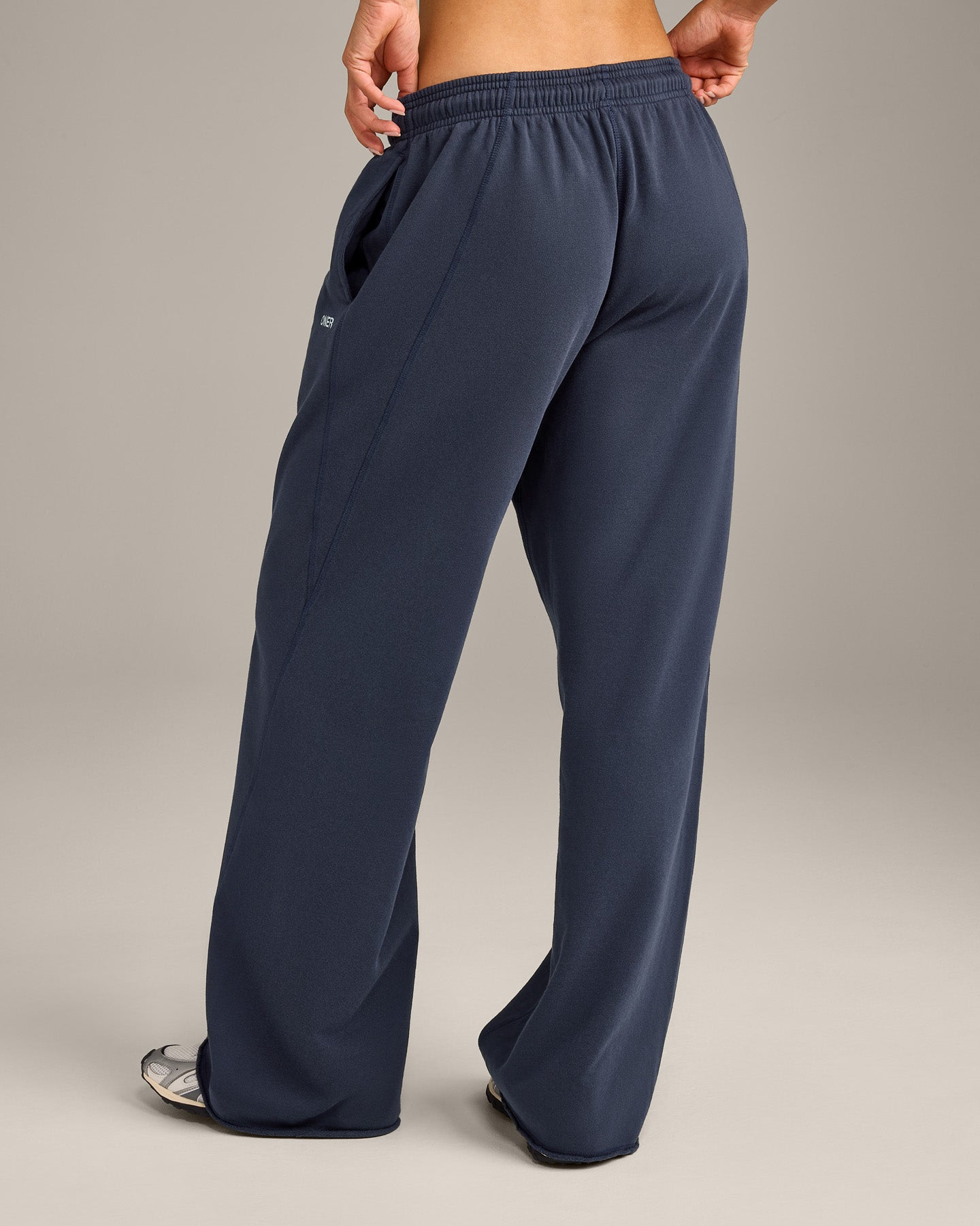 Raw Cut Lounge Wide Leg Joggers | Washed True Blue - Image 2