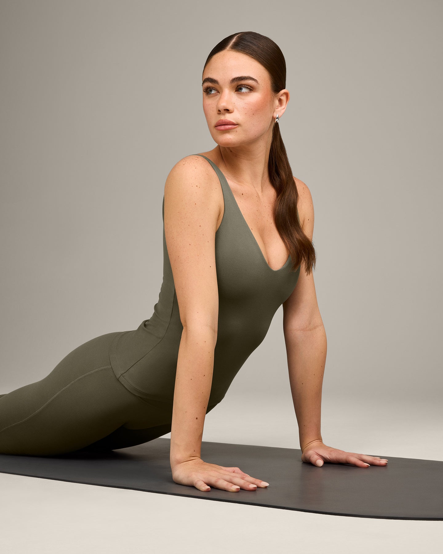 SoftMotion Scoop Neck Vest with Grey Logo | Alpine Green - Image 6