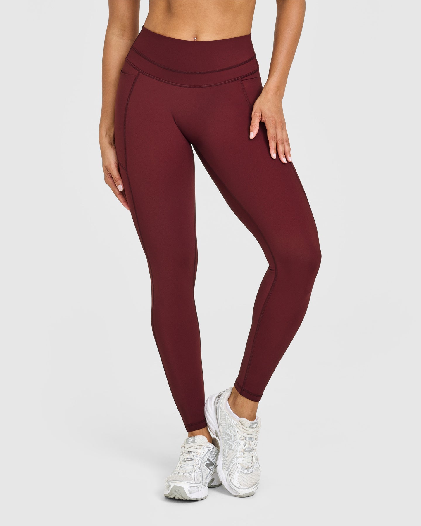 UnifiedMove High Waisted Pocket Leggings | Rosewood - Image 2
