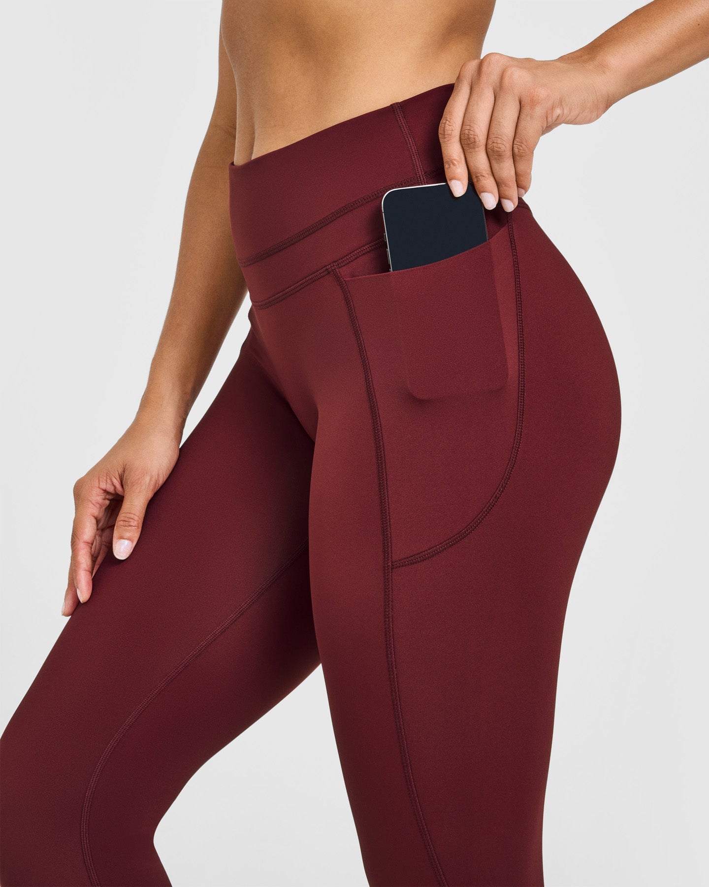 UnifiedMove High Waisted Pocket Leggings | Rosewood - Image 5