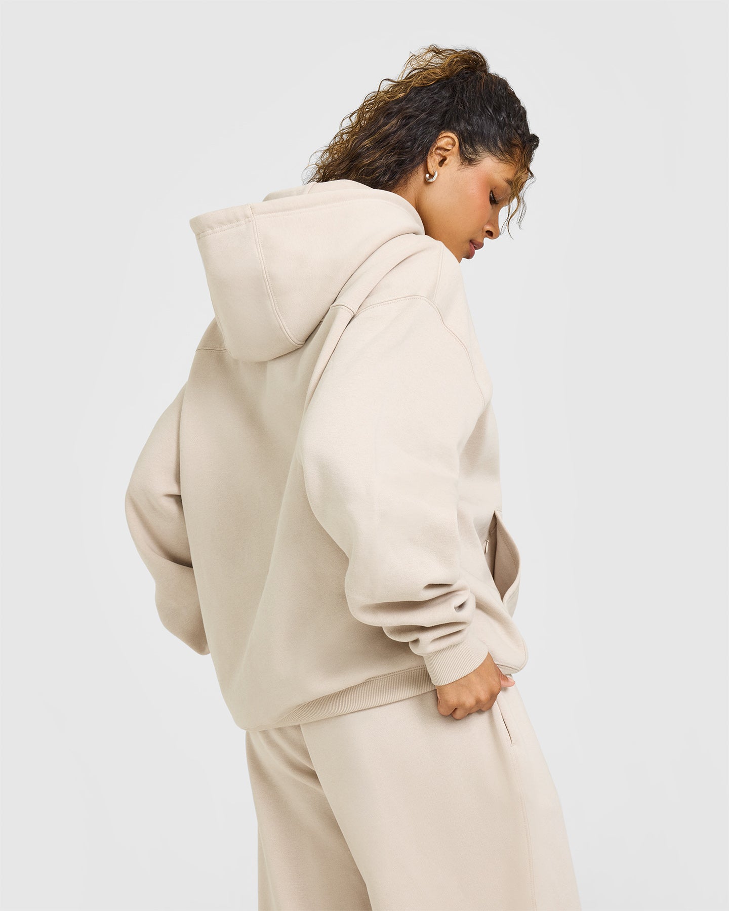 Foundations Oversized Hoodie | Sand - Image 2