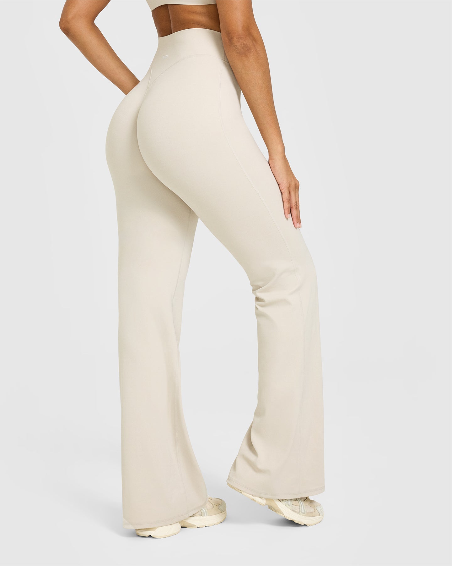 SoftMotion Flared Bottoms with White Logo | Sand