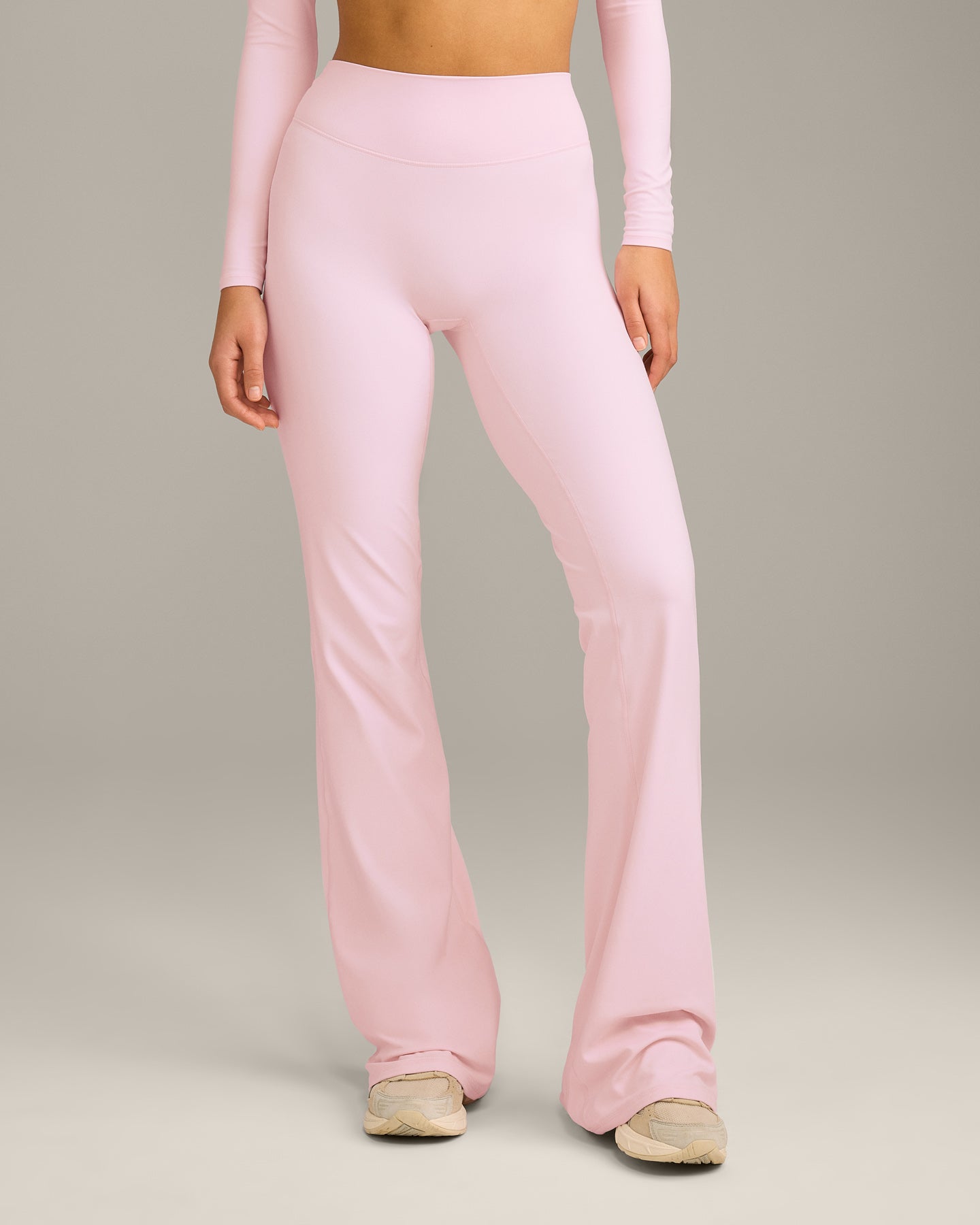 SoftMotion Flared Bottoms with Grey Logo | Soft Girl Pink - Image 2
