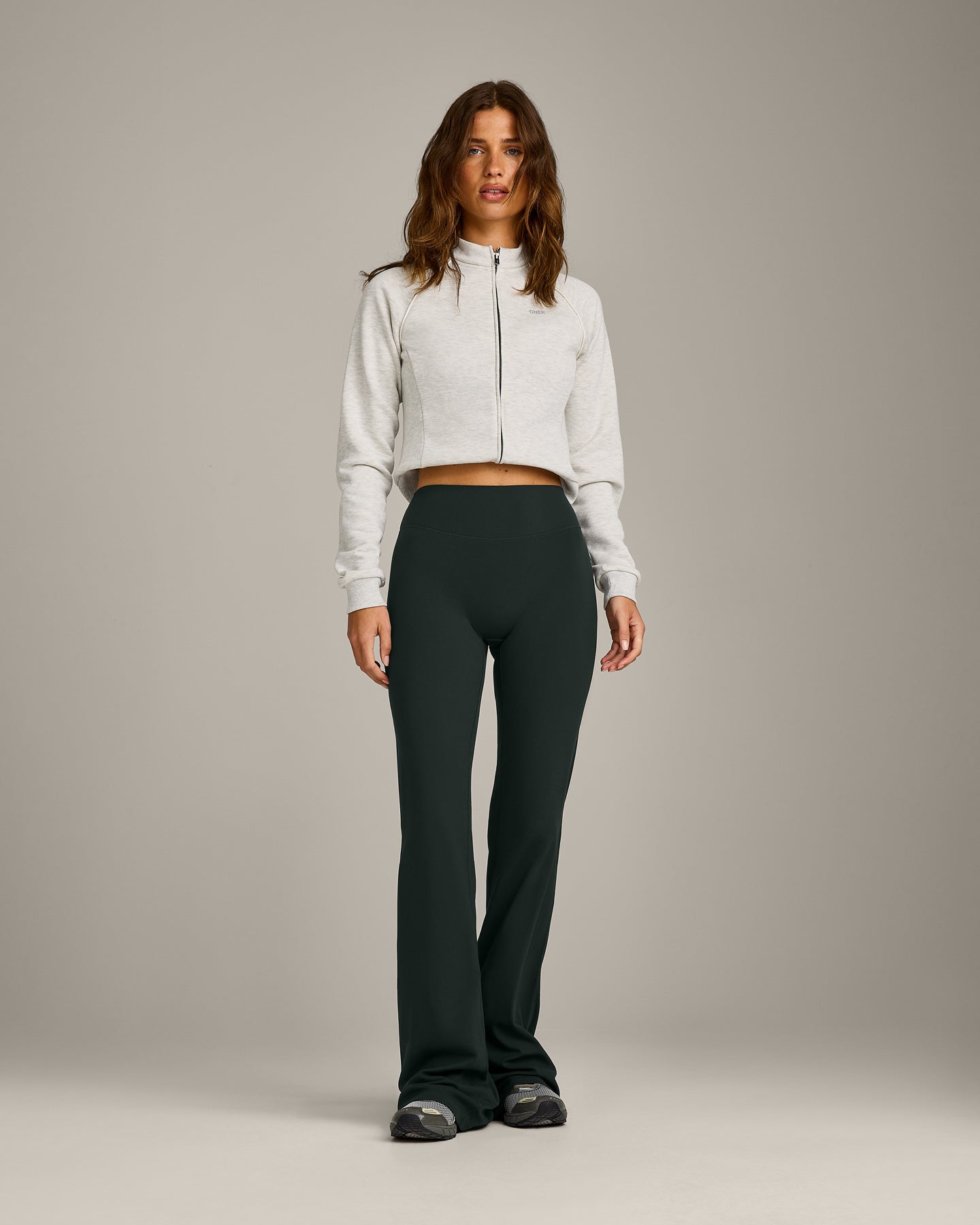 SoftMotion Flared Bottoms with Grey Logo | Emerald Noir - Image 2