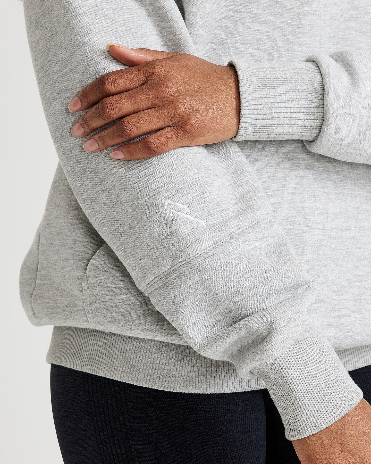Classic Lounge Oversized Hoodie | Silver Marl - Image 5
