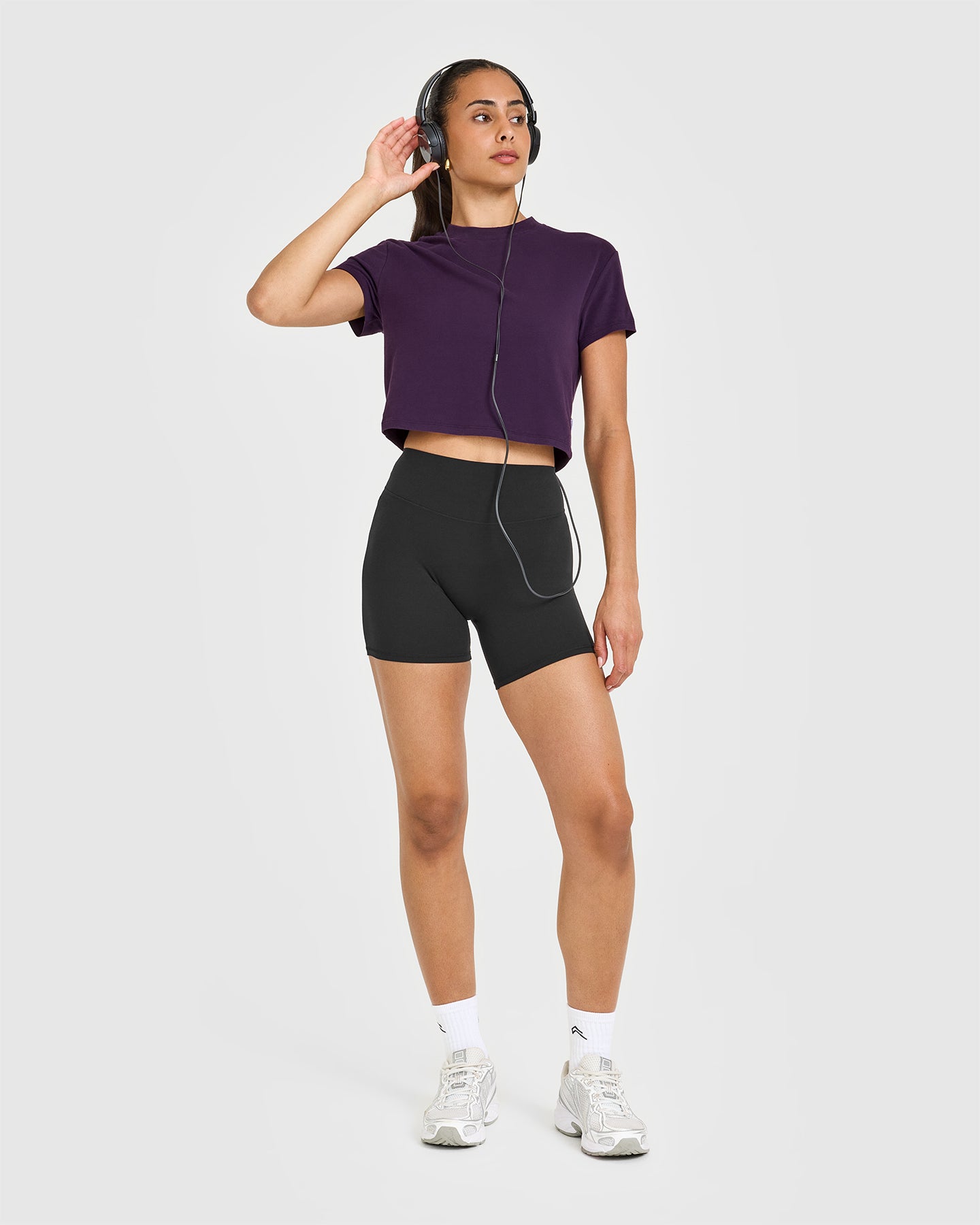 Cotton Relaxed T-Shirt | Blackberry Purple - Image 3