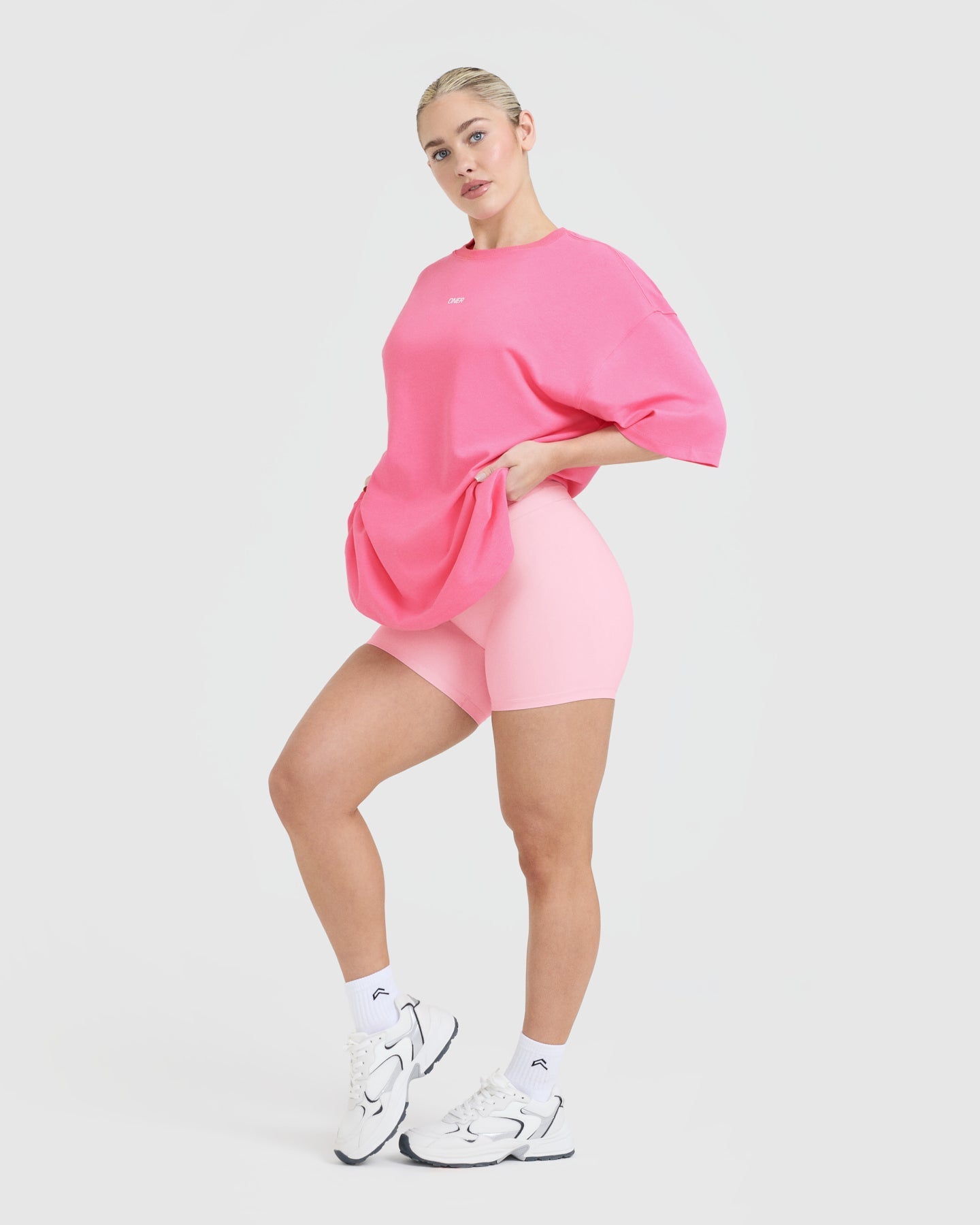 Raising The Bar Graphic Unisex T-Shirt | Peony Pink - Image 3