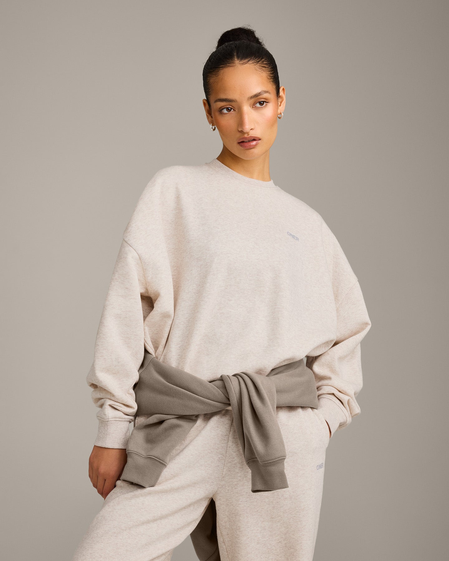 Foundations All Season Crew Neck Sweatshirt | Oat Marl