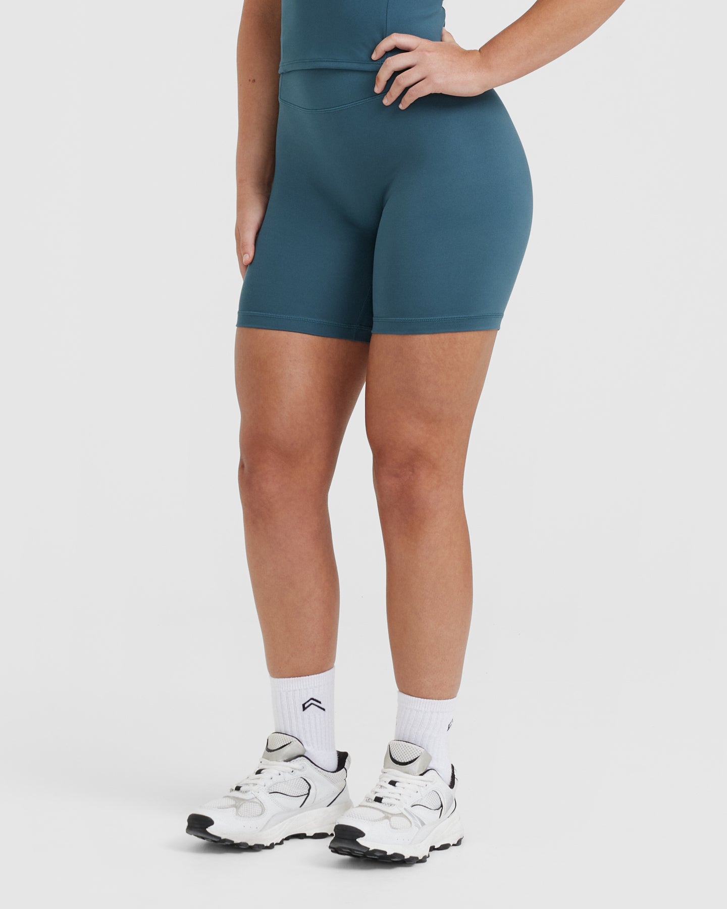 Timeless High Waisted Shorts 6" | Lake Blue - Image 3