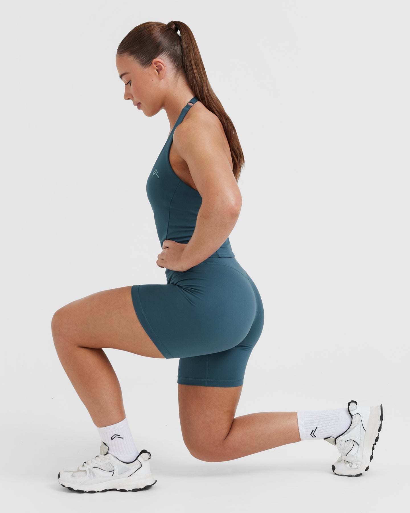 Timeless High Waisted Shorts 6" | Lake Blue - Image 6