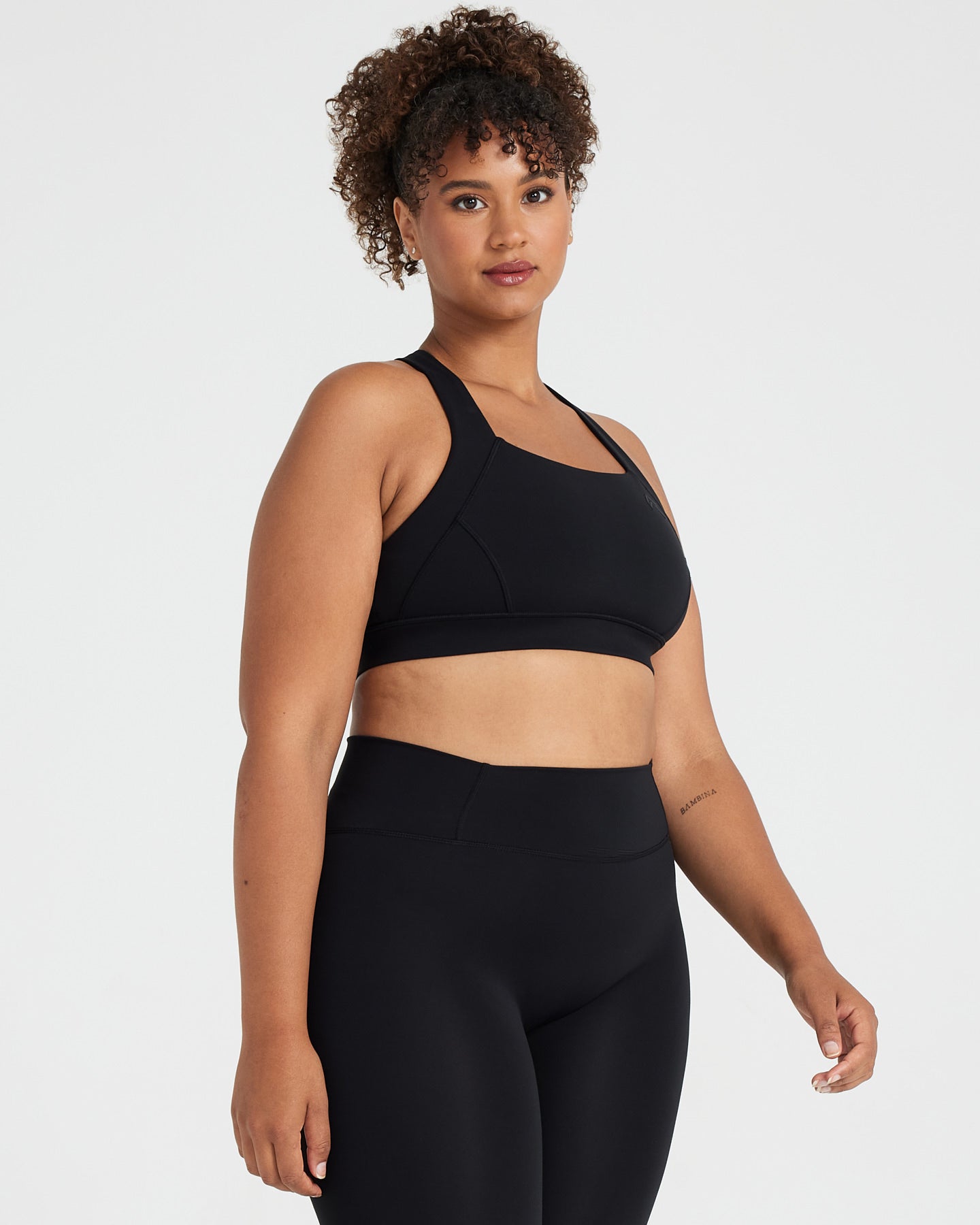 Timeless Wide Strap Sports Bra | Black - Image 2