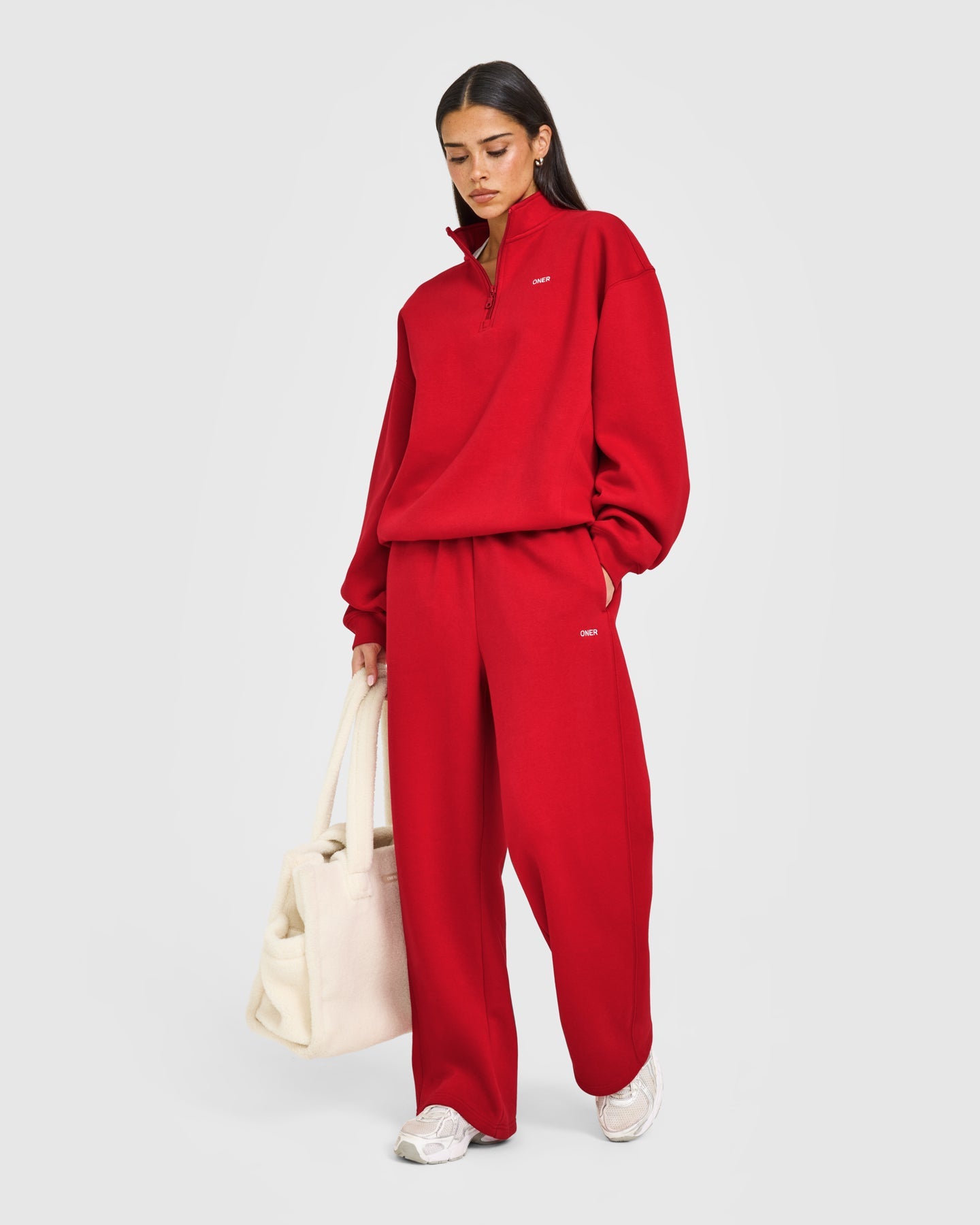 Foundations Straight Leg Joggers | Toasted Red - Image 2